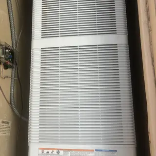 Coleman down flow furnace with Honeywell thermostat